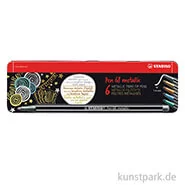 Artikelbild des Artikels “STABILO Pen 68 Filzstift - Metallic, 8 Stifte im Metalletui “
