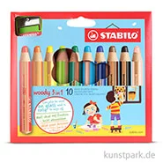Artikelbild des Artikels “STABILO woody 3 in 1 Farbstift 10er Etui mit Anspitzer “