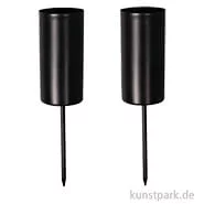 Artikelbild des Artikels “Stabkerzenhalter zum Stecken, 2,3 cm ø, Länge 5 cm, 2 Stück, Schwarz “