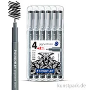 Artikelbild des Artikels “STAEDTLER Pigment Liner 6er Set schwarze Fineliner “