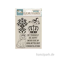 Artikelbild des Artikels “Stamperia Acrylic Stamps - Alterego Crown and Cat, 14 x 18 cm “