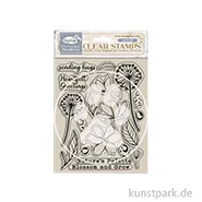 Artikelbild des Artikels “Stamperia Acrylic Stamps - Create Happiness Dewdrops Blossoms “