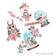 Artikelbild des Artikels “Stamperia Clear Die Cuts - Christmas Rose, 65 Stanzteile aus Kunststoff “
