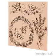Artikelbild des Artikels “Stamperia Decorative Chips - Provence Garland and Birds, 14 x 14 cm “