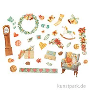 Artikelbild des Artikels “Stamperia Ephemera Aufkleber - All Around Christmas “