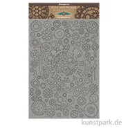 Artikelbild des Artikels “Stamperia Greyboard - Sir Vagabond Gears and Numbers, DIN A4, 2 mm “