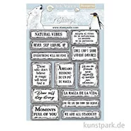 Artikelbild des Artikels “Stamperia Natural Rubber Stamp - Arctic Antarctic Quotes “