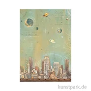 Artikelbild des Artikels “Stamperia Reispapier - A New Beginning Skyline, DIN A4 “