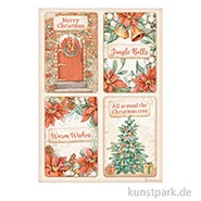 Artikelbild des Artikels “Stamperia Reispapier - All Around Christmas 4 Cards, DIN A4 “
