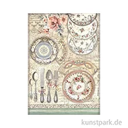 Artikelbild des Artikels “Stamperia Reispapier - Brocante Antiques Ceramic Plates, DIN A4 “