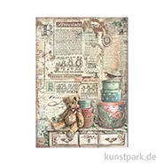 Artikelbild des Artikels “Stamperia Reispapier - Brocante Antiques Teddy Bears, DIN A4 “