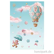 Artikelbild des Artikels “Stamperia Reispapier - Candy Christmas Air Balloons, DIN A4 “