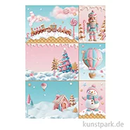 Artikelbild des Artikels “Stamperia Reispapier - Candy Christmas Cards, DIN A4 “