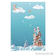 Artikelbild des Artikels “Stamperia Reispapier - Candy Christmas Marzipan House, DIN A4 “