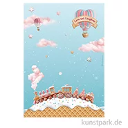 Artikelbild des Artikels “Stamperia Reispapier - Candy Christmas Train, DIN A4 “