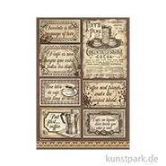 Artikelbild des Artikels “Stamperia Reispapier - Coffee and Chocolate Labels, DIN A4 “