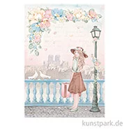 Artikelbild des Artikels “Stamperia Reispapier - Create Happiness Oh la la Girl Suitcase, DIN A4 “