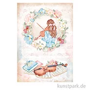 Artikelbild des Artikels “Stamperia Reispapier - Create Happiness Oh la la Violin, DIN A4 “