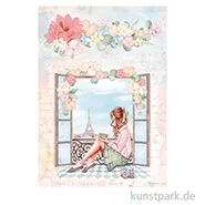 Artikelbild des Artikels “Stamperia Reispapier - Create Happiness Oh la la Window, DIN A4 “
