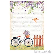 Artikelbild des Artikels “Stamperia Reispapier - Create Happiness Welcome Home Bicycle, DIN A4 “