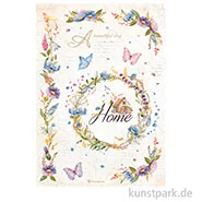 Artikelbild des Artikels “Stamperia Reispapier - Create Happiness Welcome Home Garland, DIN A4 “