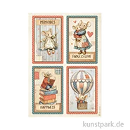 Artikelbild des Artikels “Stamperia Reispapier - Family 4 Cards, DIN A4 “