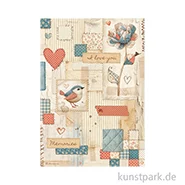 Artikelbild des Artikels “Stamperia Reispapier - Family Patchwork, DIN A4 “