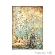 Artikelbild des Artikels “Stamperia Reispapier - Fortune Winged Cat, DIN A4 “