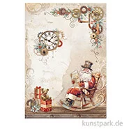 Artikelbild des Artikels “Stamperia Reispapier - Gear up for Christmas Santa Claus, DIN A4 “