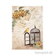 Artikelbild des Artikels “Stamperia Reispapier - Golden Harmony Cage, DIN A4 “