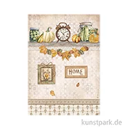 Artikelbild des Artikels “Stamperia Reispapier - Golden Harmony Clock Pumpkins, DIN A4 “