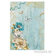 Artikelbild des Artikels “Stamperia Reispapier - Masquerade Flowers Corner, DIN A4 “