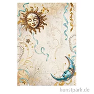Artikelbild des Artikels “Stamperia Reispapier - Masquerade Sun and Moon, DIN A4 “
