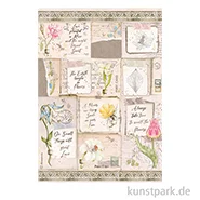 Artikelbild des Artikels “Stamperia Reispapier - Romantic Garden House Letters, DIN A4 “