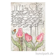 Artikelbild des Artikels “Stamperia Reispapier - Romantic Garden House Tulips, DIN A4 “