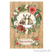 Artikelbild des Artikels “Stamperia Reispapier - Romantic Home for the Holidays Welcome Home, A4 “