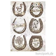 Artikelbild des Artikels “Stamperia Reispapier - Romantic Horses Horseshoes, DIN A4 “