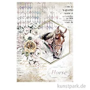 Artikelbild des Artikels “Stamperia Reispapier - Romantic Horses Lady Frame, DIN A4 “