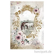 Artikelbild des Artikels “Stamperia Reispapier - Romantic Horses Lake, DIN A4 “