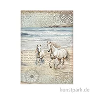 Artikelbild des Artikels “Stamperia Reispapier - Silent Sea Horses, DIN A4 “