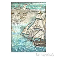 Artikelbild des Artikels “Stamperia Reispapier - Songs of the Sea Sailing Ship, DIN A4 “
