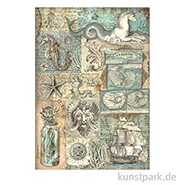 Artikelbild des Artikels “Stamperia Reispapier - Songs of the Sea Texture, DIN A4 “