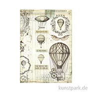 Artikelbild des Artikels “Stamperia Reispapier - Voyages Fantastiques Balloon, DIN A4 “