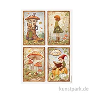 Artikelbild des Artikels “Stamperia Reispapier - Whispering Woods 4 Cards, DIN A4 “