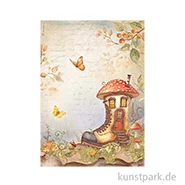 Artikelbild des Artikels “Stamperia Reispapier - Whispering Woods Boot House, DIN A4 “