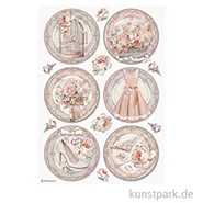 Artikelbild des Artikels “Stamperia Reispapier - You and Me Rounds, DIN A4 “