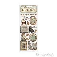 Artikelbild des Artikels “Stamperia Rub On Transferfolie - Alterego Be happy Lady Cat “