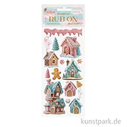 Artikelbild des Artikels “Stamperia Rub On Transferfolie - Candy Christmas Marzipan Houses “