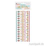 Artikelbild des Artikels “Stamperia Rub On Transferfolie - Candy Christmas Stripes “