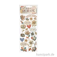 Artikelbild des Artikels “Stamperia Rub On Transferfolie - Family Patchwork Flowers “